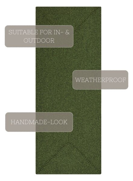 Zielony chodnik odpowiedni na zewnątrz 200x80 cm – NORTHRUGS
