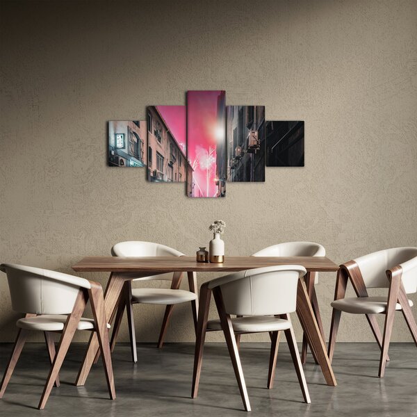 Obraz fajerwerków w Marsylii (125x70 cm)
