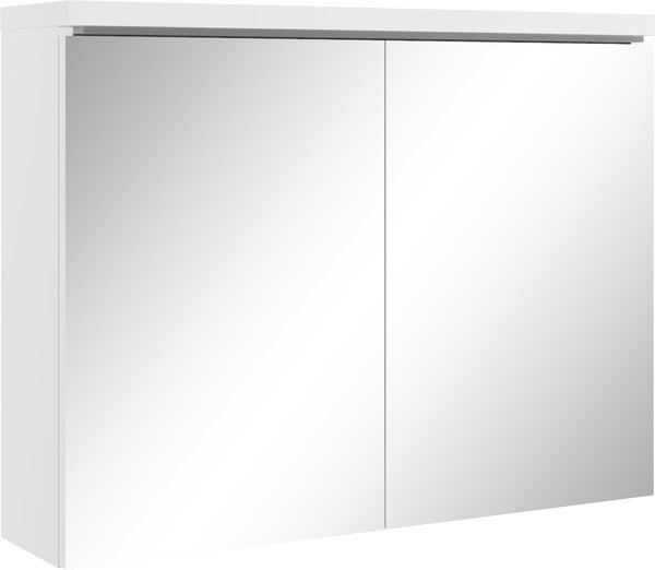 Szafka azienkowa z lustrem Paso 80 x 60 cm biaa – szafka azienkowa z lustrem i 2 drzwiami