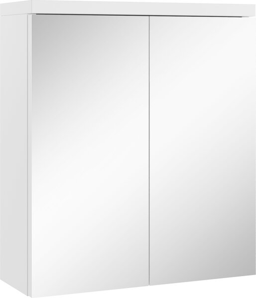 Szafka azienkowa z lustrem Toledo 60 x 60 cm biaa – szafka azienkowa z lustrem i 2 drzwiami