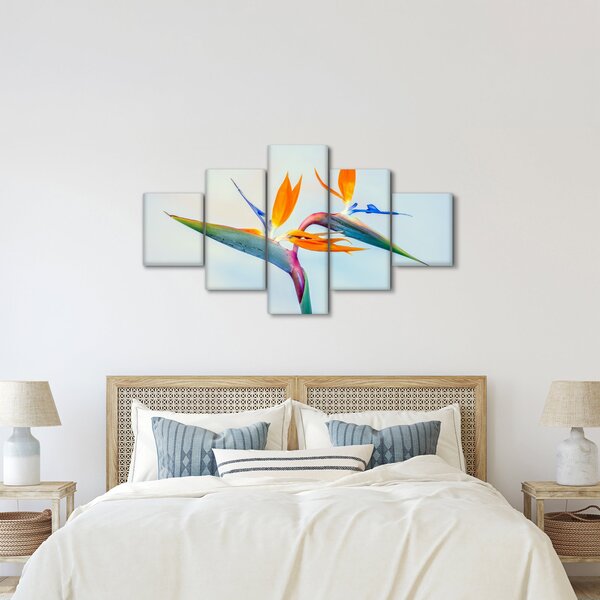 Obraz kwiatu Strelicji (125x70 cm)