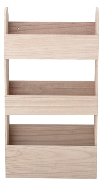 Naturalny dziecięcy regał ścienny z litego drewna paulowni 38x70 cm Moris – Bloomingville Mini