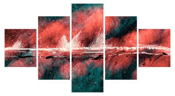 Obraz - Wybuch nafty (125x70 cm)