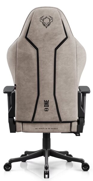 Fotel gamingowy młodzieżowy Diablo X-One Small Size materiałowy, Camel Black