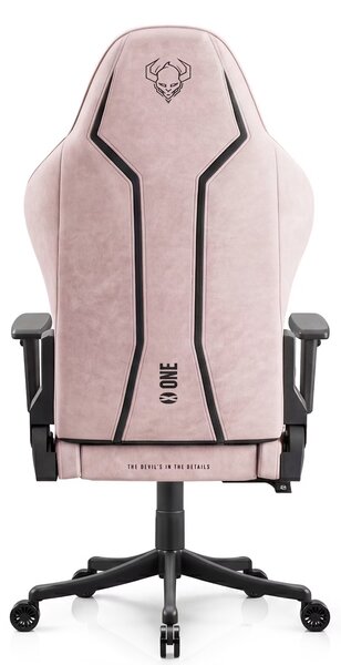 Fotel gamingowy młodzieżowy Diablo X-One Small Size materiałowy, Akira Pink