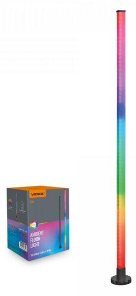 Lampa podłogowa LED RGBW biała zmienna 1.5m pilot nastrojowa ściemnialna Videx