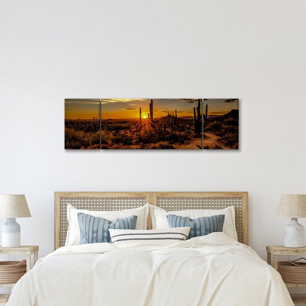 Obraz - Koniec dnia na pustyni w Arizonie (170x50 cm)
