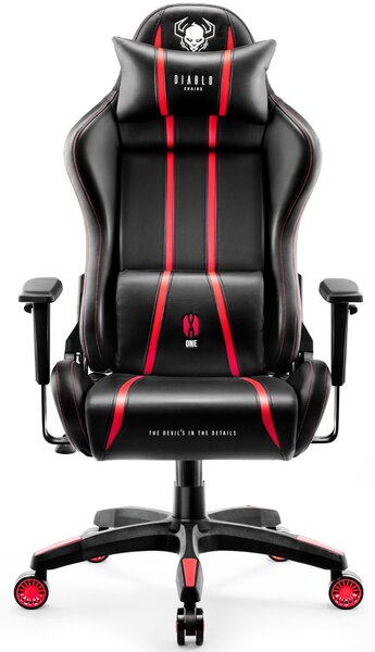 Fotel gamingowy Diablo X-One 2.0 Normal Size czarno-czerwony