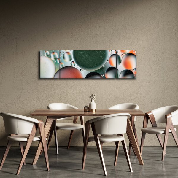 Obraz abstrakcji - bąbelki (170x50 cm)