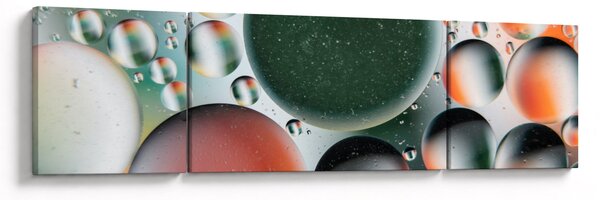 Obraz abstrakcji - bąbelki (170x50 cm)