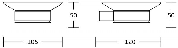Mexen Pavo mydelniczka, czarna - 7030439-70