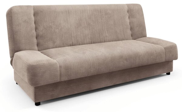 Wersalka RozkÅadana Sofa Z FunkcjÄ Spania Dwuosobowa Sztruks BeÅ¼owa PIANO