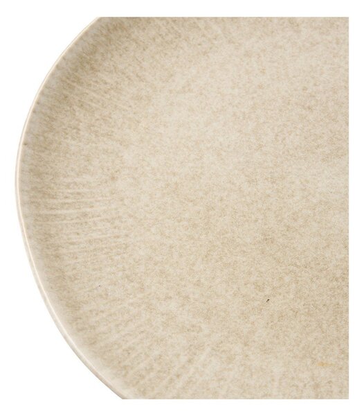 Szarobeżowe kamionkowe talerze zestaw 4 szt. ø 21 cm Viola – House Nordic
