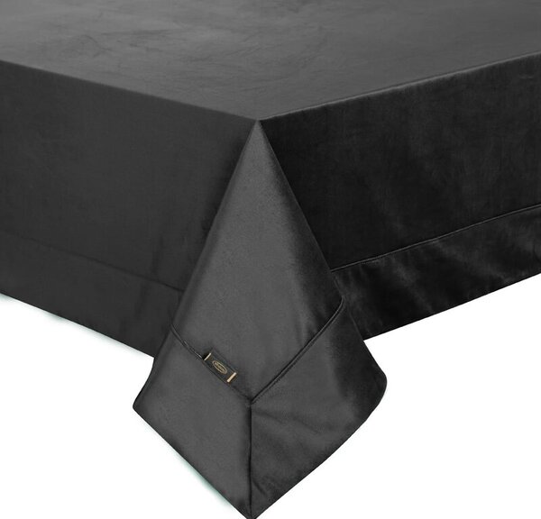Obrus EUROFIRANY Velvet 145 x 220 cm Czarny
