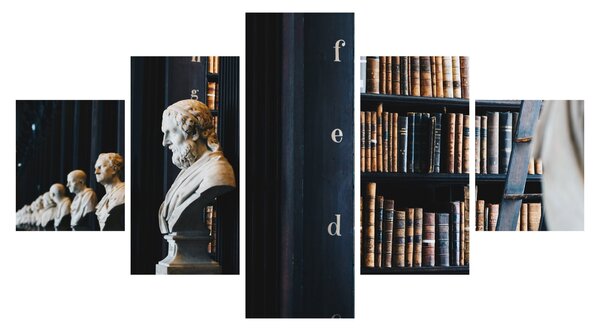 Obraz - W bibliotece (125x70 cm)