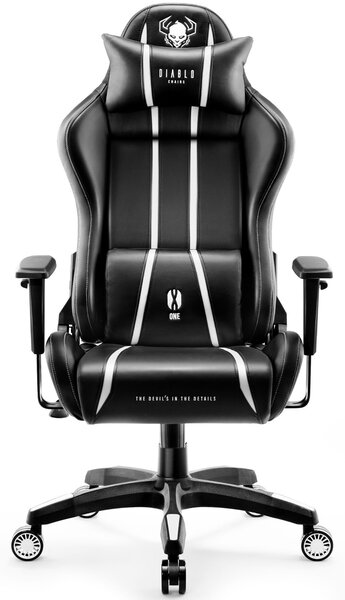 Fotel gamingowy Diablo X-One 2.0 Normal Size czarno-biały