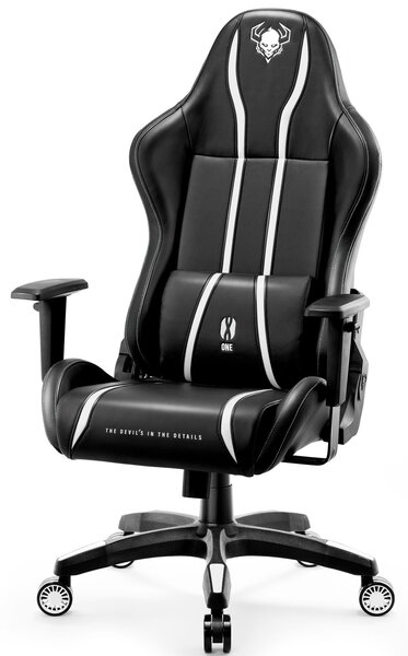 Fotel gamingowy Diablo X-One 2.0 Normal Size czarno-biały