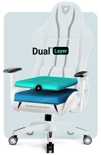 Fotel gamingowy Diablo X-One 2.0 King Size biały