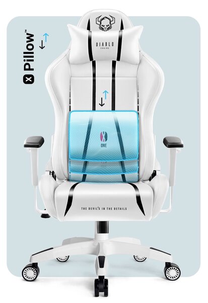 Fotel gamingowy Diablo X-One 2.0 King Size biały