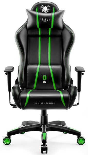 Fotel gamingowy Diablo X-One 2.0 Normal Size czarno-zielony