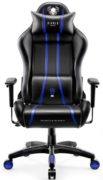 Fotel gamingowy Diablo X-One 2.0 Normal Size czarno-niebieski