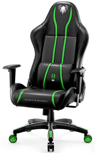 Fotel gamingowy Diablo X-One 2.0 Normal Size czarno-zielony