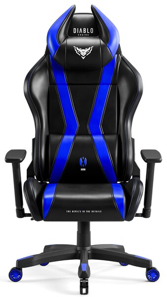 Fotel dla graczy Diablo X-Horn 2.0 Normal Size czarno-niebieski