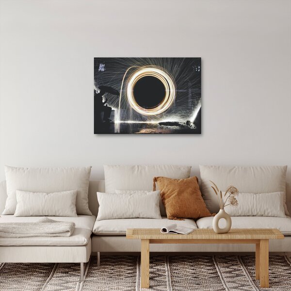 Obraz - Pokaz świateł w deszczu (70x50 cm)
