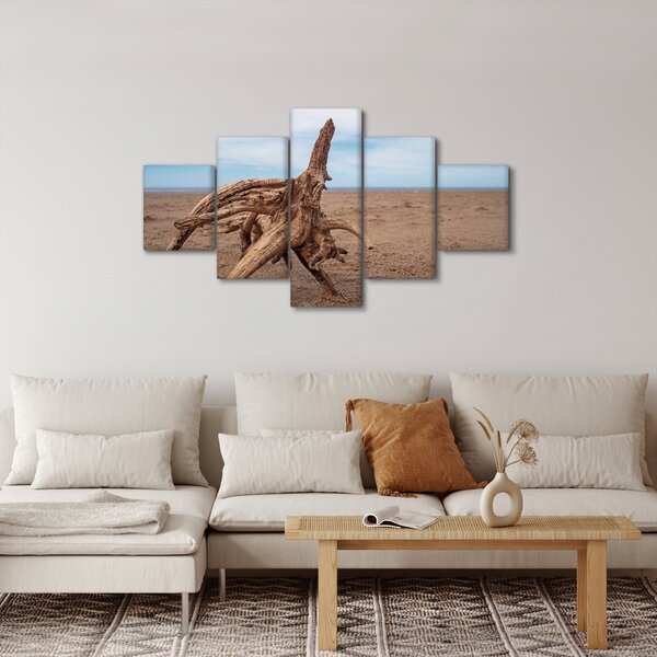 Obraz - Zmyte przez morze (125x70 cm)