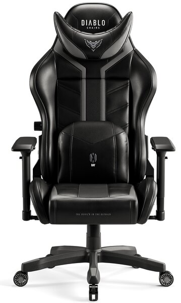 Krzesło obrotowe Diablo X-Ray Normal Size czarno-szary