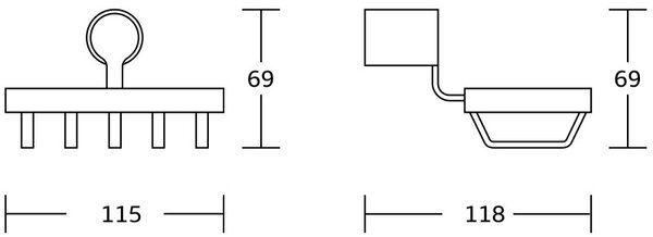 Mexen Base mydelniczka, chrom - 7088251-00