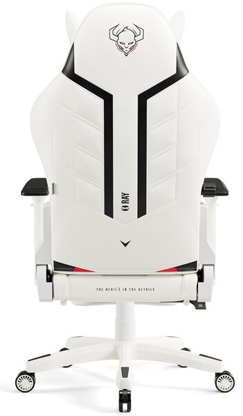 Krzesło dla graczy Diablo X-Ray King Size biało-czarny