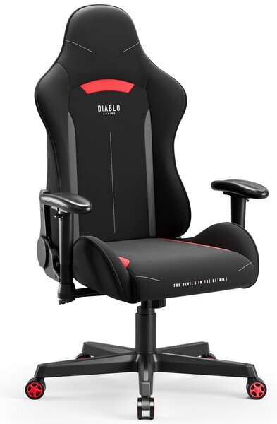 Fotel do gamingu Diablo X-St4rter czarno-czerwony