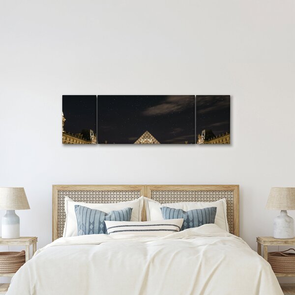 Obraz - Luwr w nocy (170x50 cm)