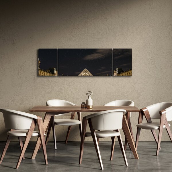 Obraz - Luwr w nocy (170x50 cm)