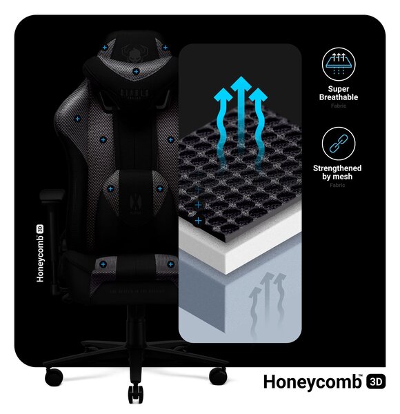 Fotel gamingowy Diablo X-Player 2.0 King Size karmazynowo-antracytowy