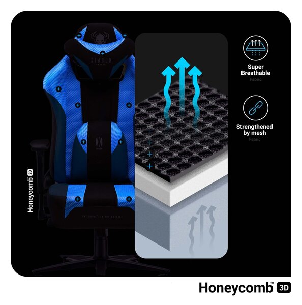 Fotel gamingowy Diablo X-Player 2.0 King Size Frost Black