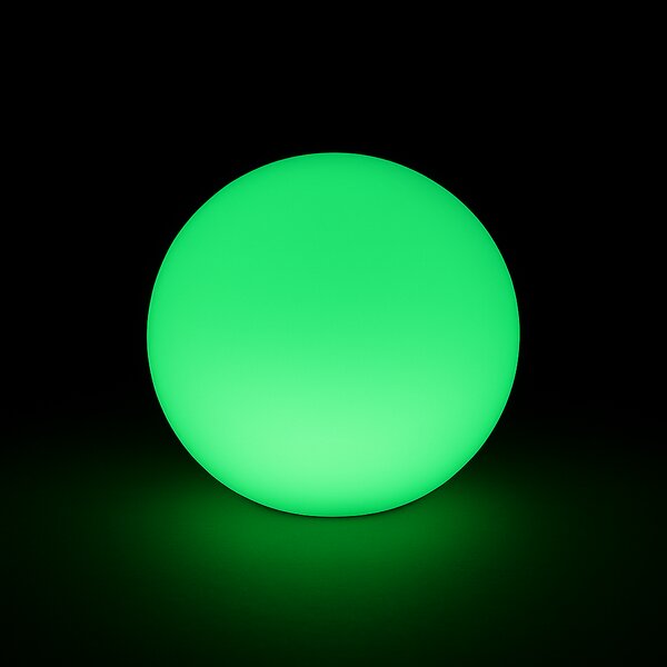 Świecąca kula LED 50 cm – 18 RGB + 12 białe