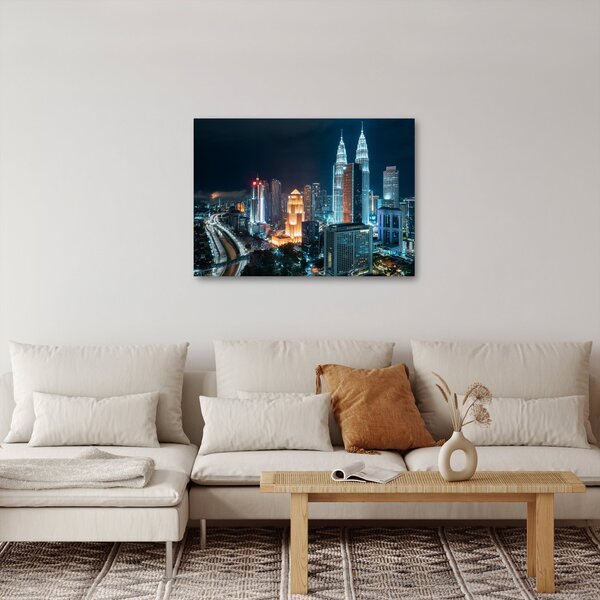 Obraz - Noc w Kuala Lumpur (70x50 cm)