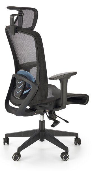 Ergonomiczne krzesło biurowe Goliat, zgodne z normą BHP