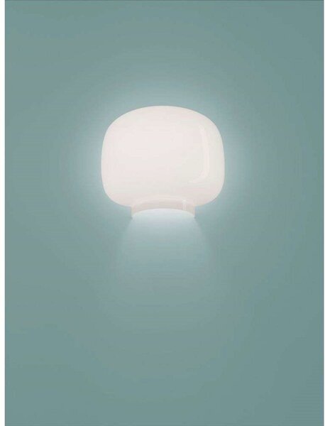 Lampa Ścienna Foscarini, ściemnialny, biały, salon, szkło