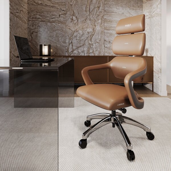 Modułowy fotel ergonomiczny do biura Diablo V-Modular Sugar Brown