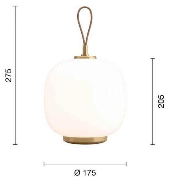 Lampa Stołowa Louis Poulsen, pudrowy róż, salon, szkło