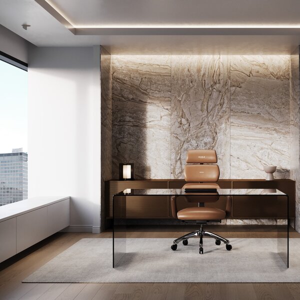 Modułowy fotel ergonomiczny do biura Diablo V-Modular Sugar Brown