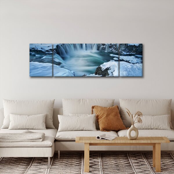 Obraz - Wodospad Bogów, Islandia (170x50 cm)