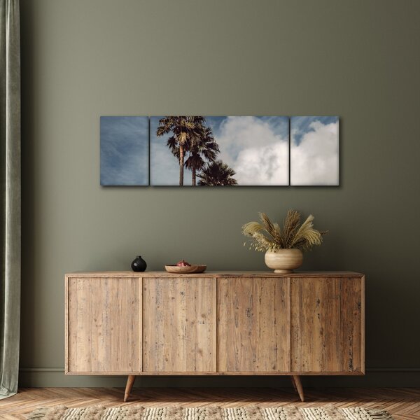Obraz - Palmowy dramat (170x50 cm)