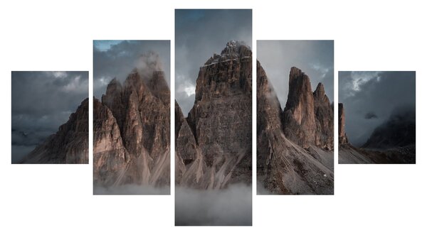 Obraz - Trzy Zęby, Włoskie Dolomity (125x70 cm)