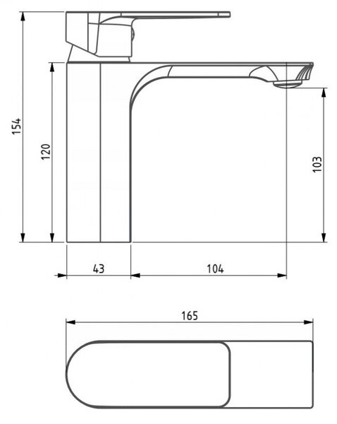 Mexen Alexa R62 zestaw wannowy, czarny - 71203R62-70