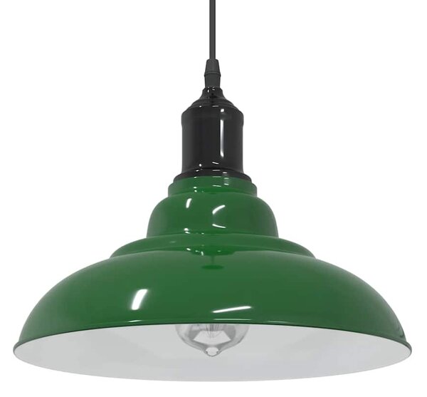 Lampa wisząca z regulacją wysokości E27 połysk zielony metal
