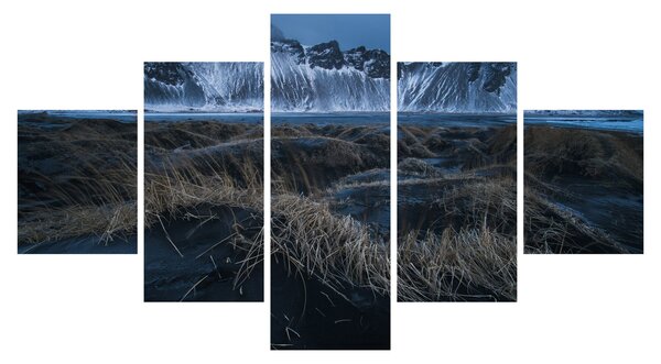 Obraz z widokiem na islandzkie szczyty (125x70 cm)